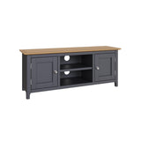 Taberno Oak 2 Door TV Unit Graphite Blue