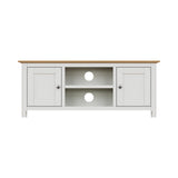 Taberno Oak 2 Door TV Unit Linen White