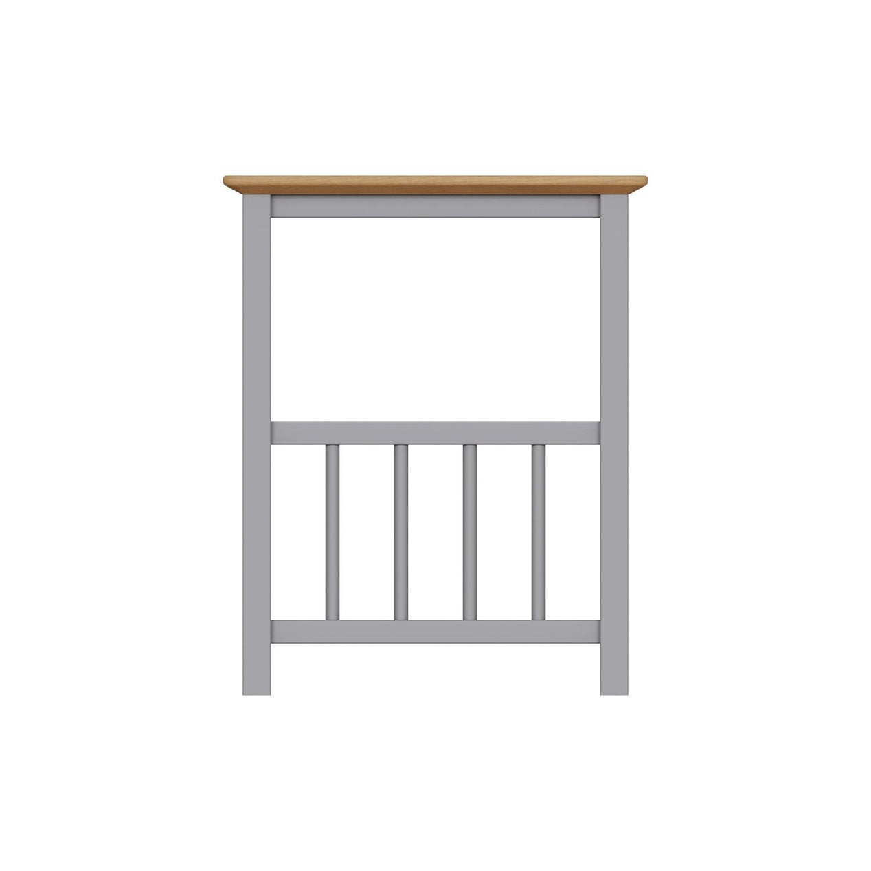 Taberno Oak Magazine Rack Turntable Stand Dove Grey