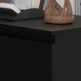 FWStyle Carlton 3 Drawer Chest Of Drawers - Matt Black