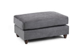 Windsor Fullback Sofa Grey Footstool