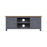 Taberno Oak 2 Door TV Unit Graphite Blue