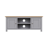 Taberno Oak 2 Door TV Unit Dove Grey