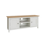 Taberno Oak 2 Door TV Unit Linen White
