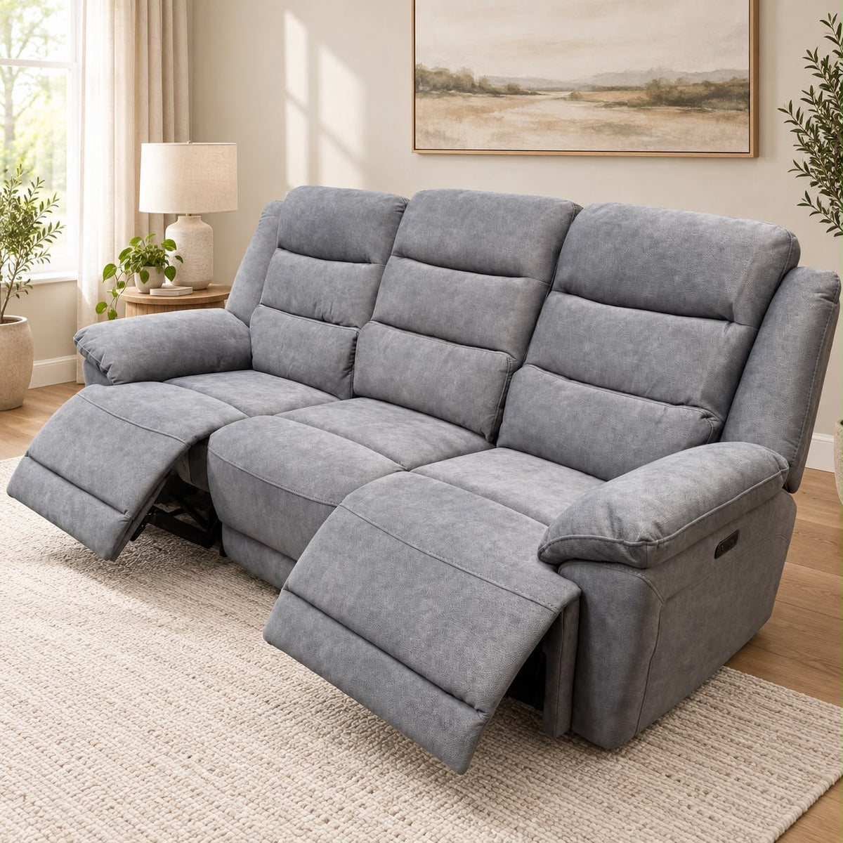 Houston 3 Seater Electric Recliner