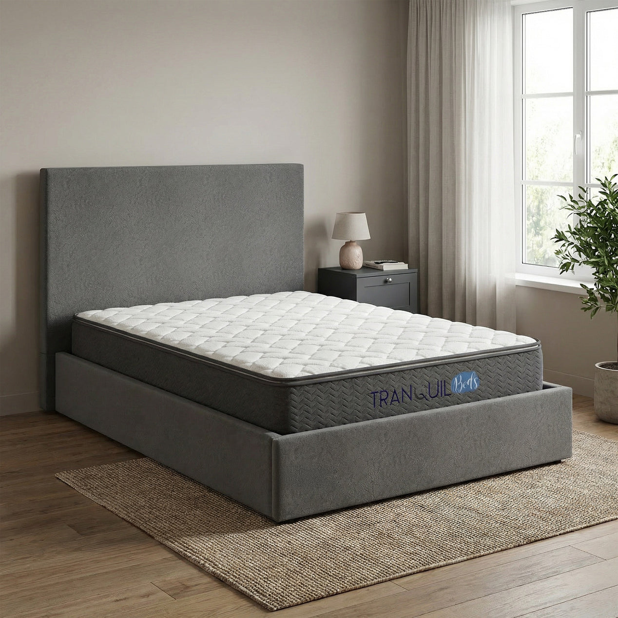 Tranquil Beds Repose Pocket Spring Pillow Top Mattress - 25cm - 4ft Small Double Size