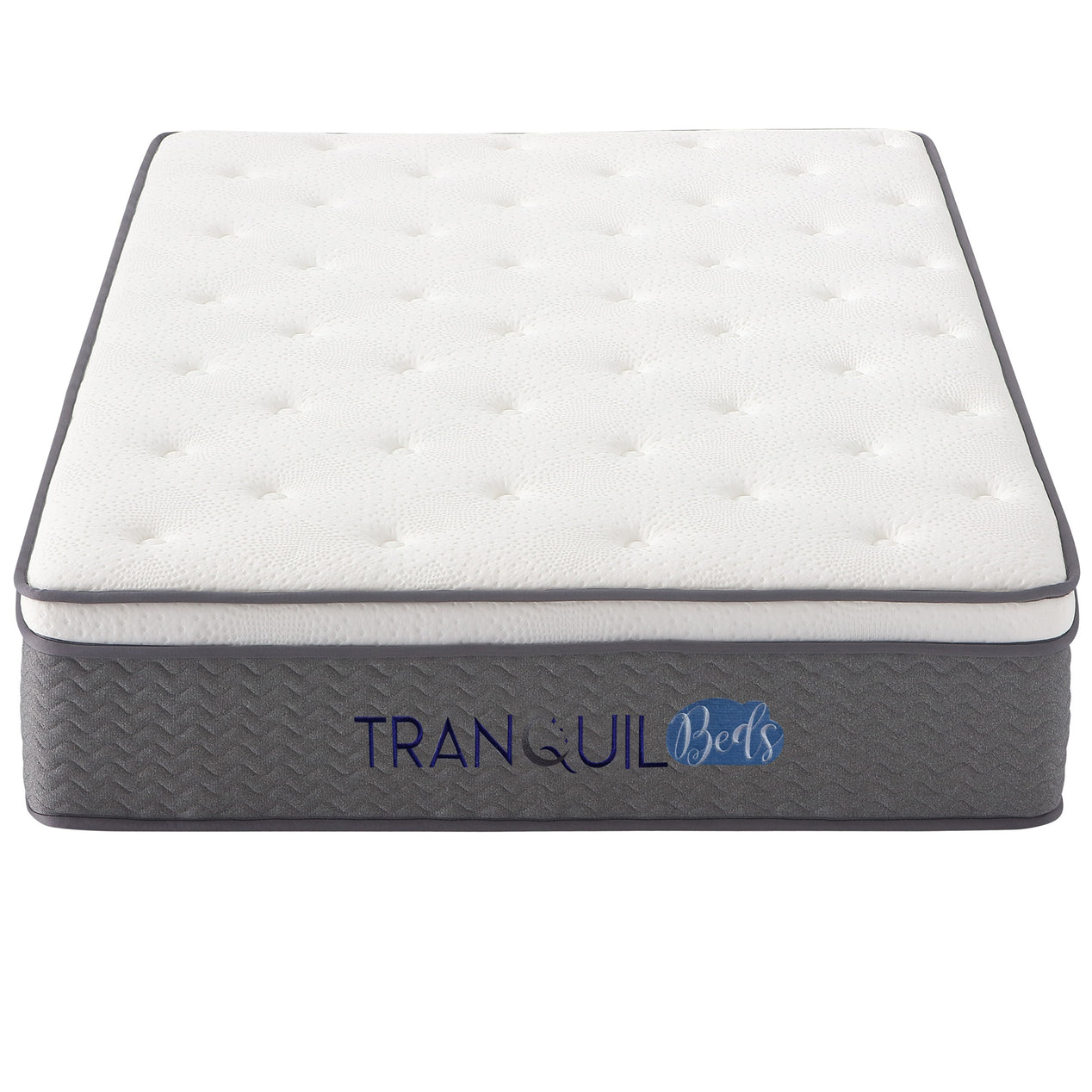 Tranquil Beds Trance Pocket Spring Euro Top Mattress - 33cm - 3ft Single Size