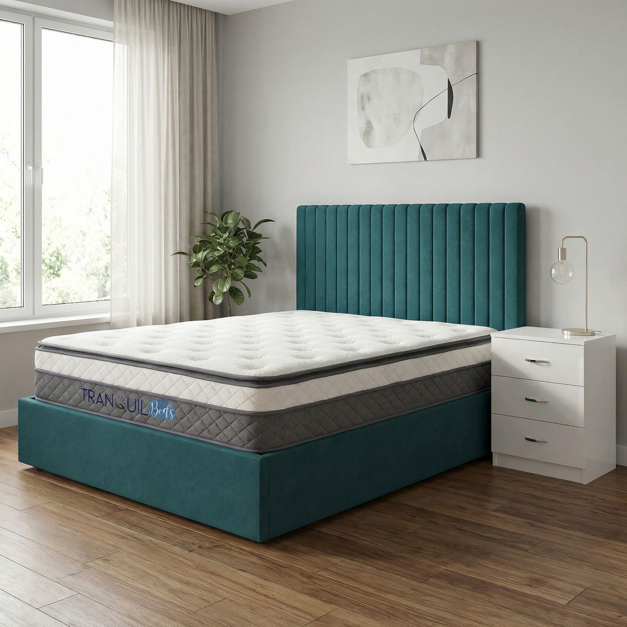Tranquil Beds Muse Pocket Spring Pillow Top Mattress - 35cm - 3ft Single Size