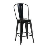 Bistro Pack Of 4 24 Black Bar Chairs