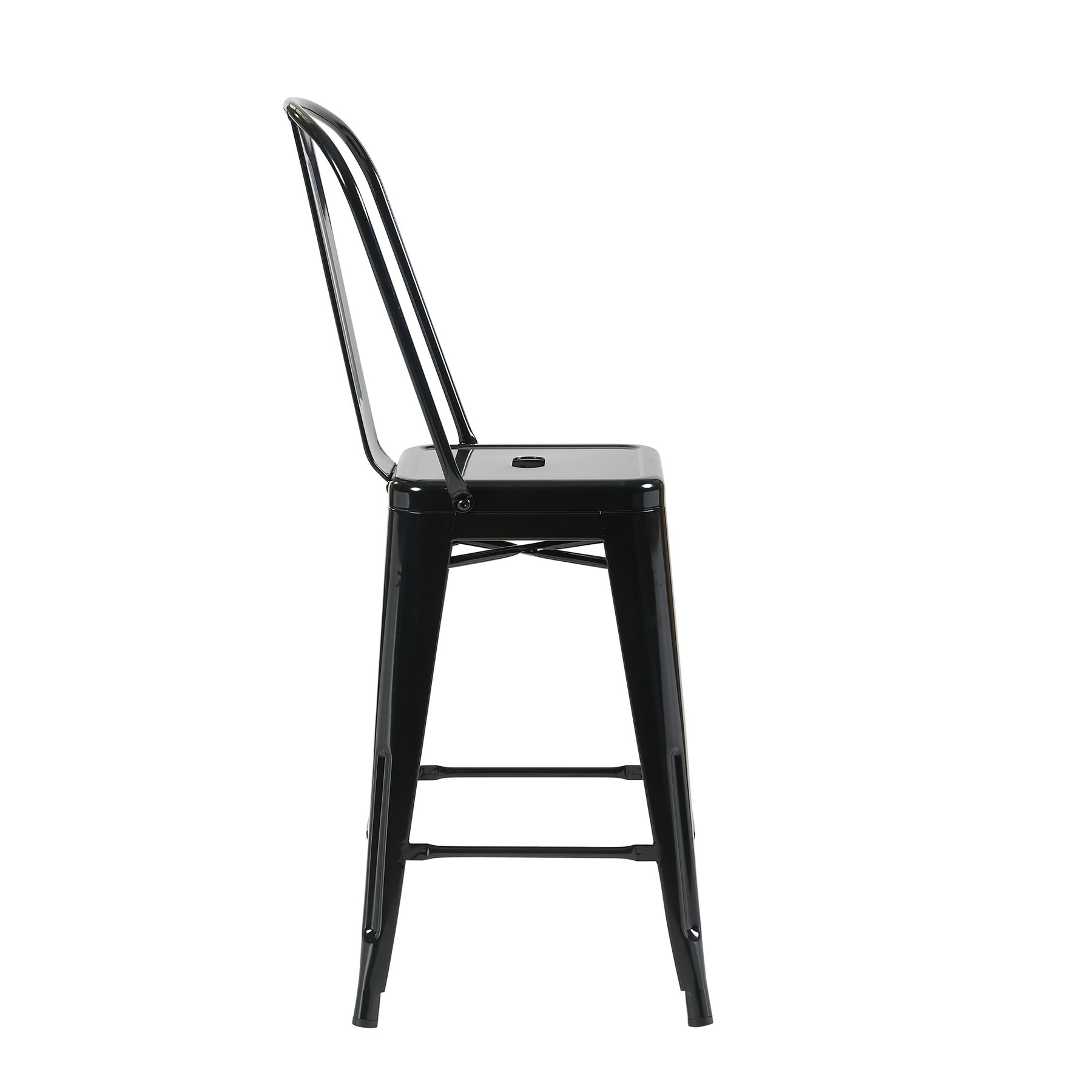 Bistro Pack Of 4 24 Black Bar Chairs
