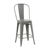 Bistro Pack Of 4 24 Silver Bar Chairs
