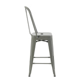 Bistro Pack Of 4 24 Silver Bar Chairs