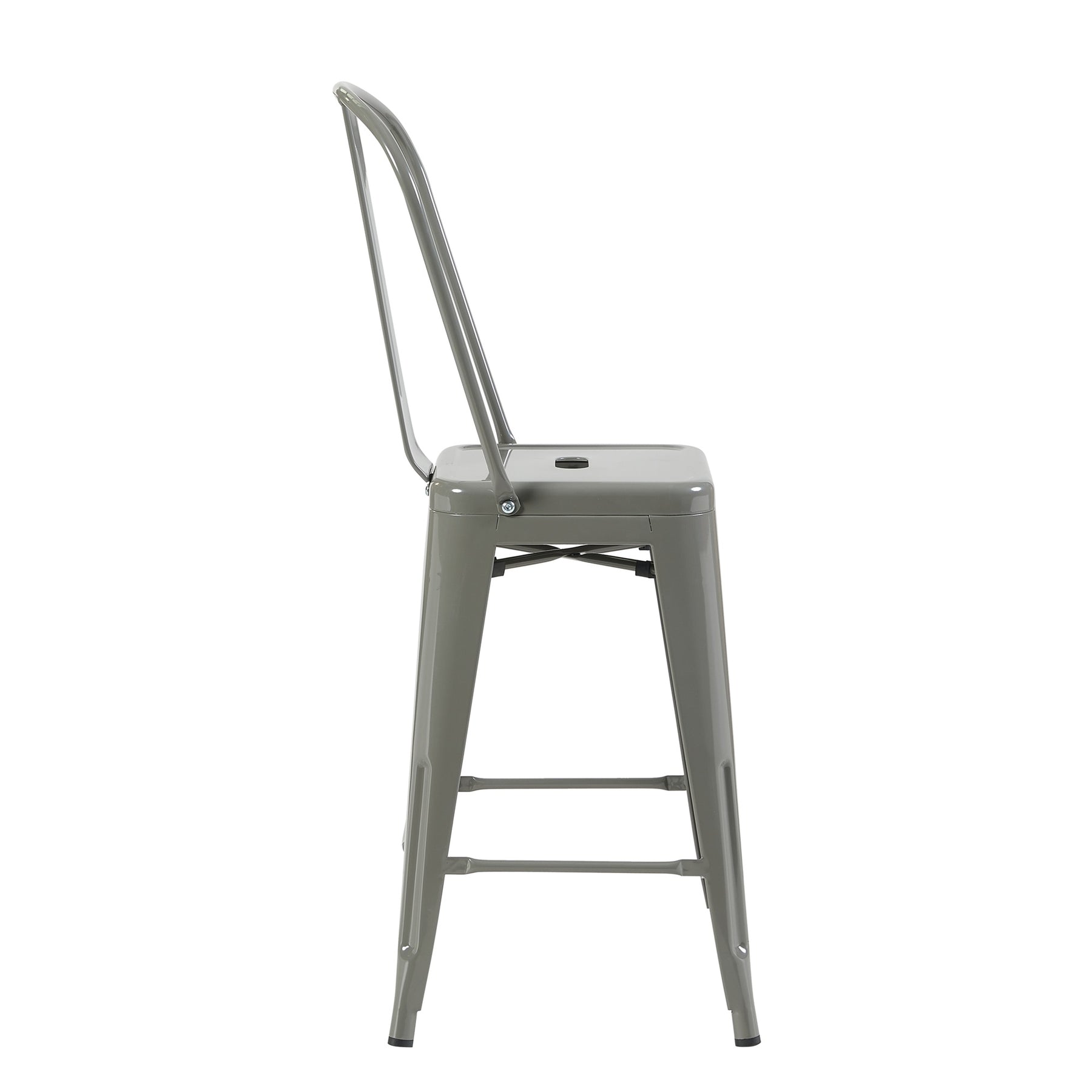 Bistro Pack Of 4 24 Silver Bar Chairs