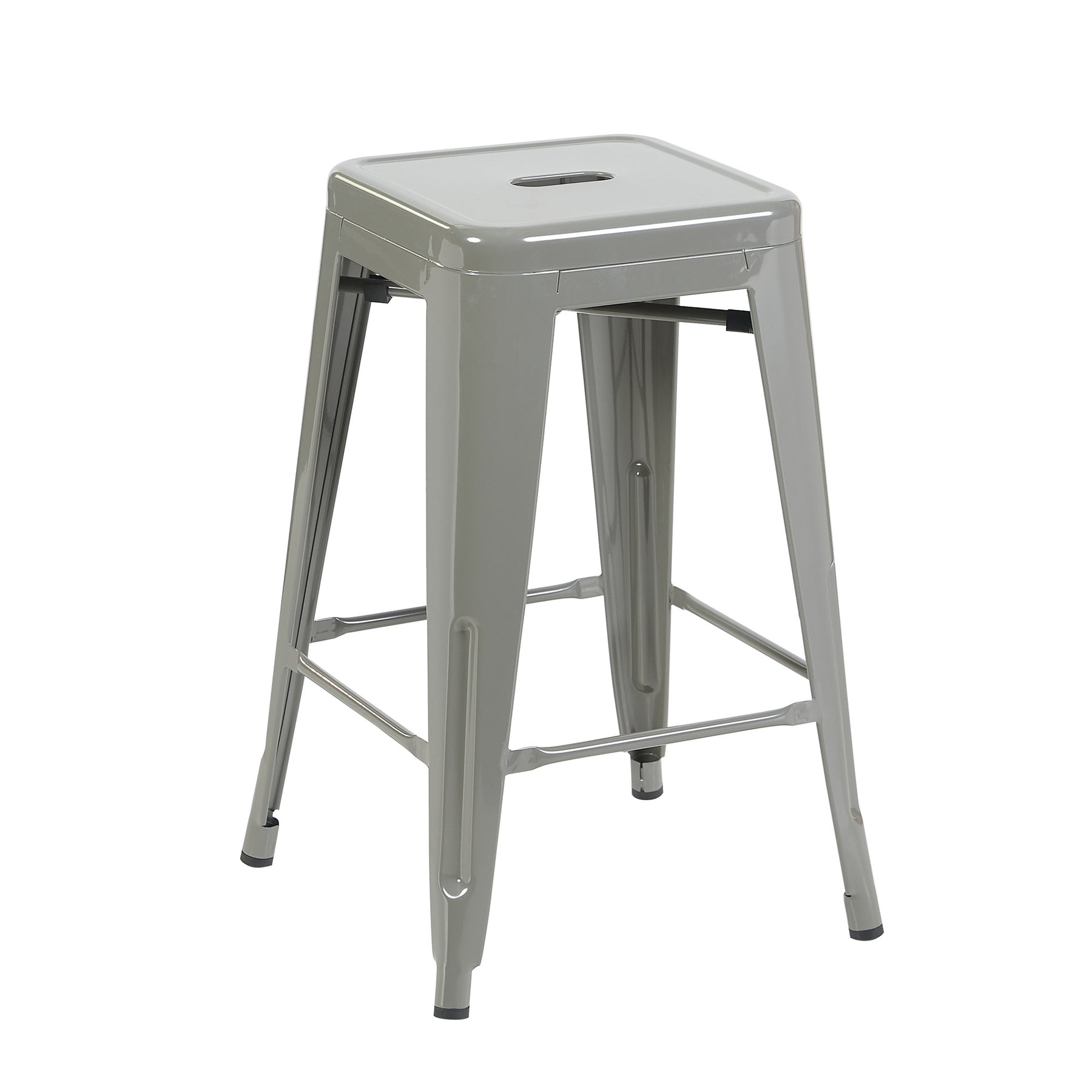 Bistro Pack Of 4 24 Silver Countertop Stools
