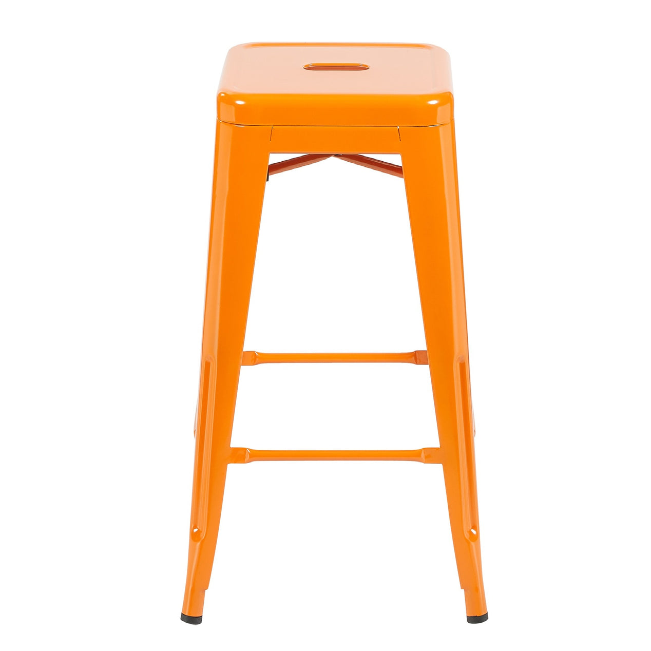 Bistro Pack Of 4 30 Orange Bar Stools