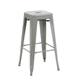 Bistro Pack Of 4 30 Silver Bar Stools