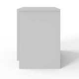 FWStyle Artus Shaker 2 Drawer Bedside Table Nightstand Matt White