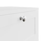 FWStyle Artus Shaker 2 Drawer Bedside Table Nightstand Matt White