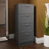 FWStyle Artus Shaker 4 Drawer Chest Of Drawers Matt Grey