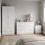 Artus 3 piece Bedroom Furniture Set - Matt White