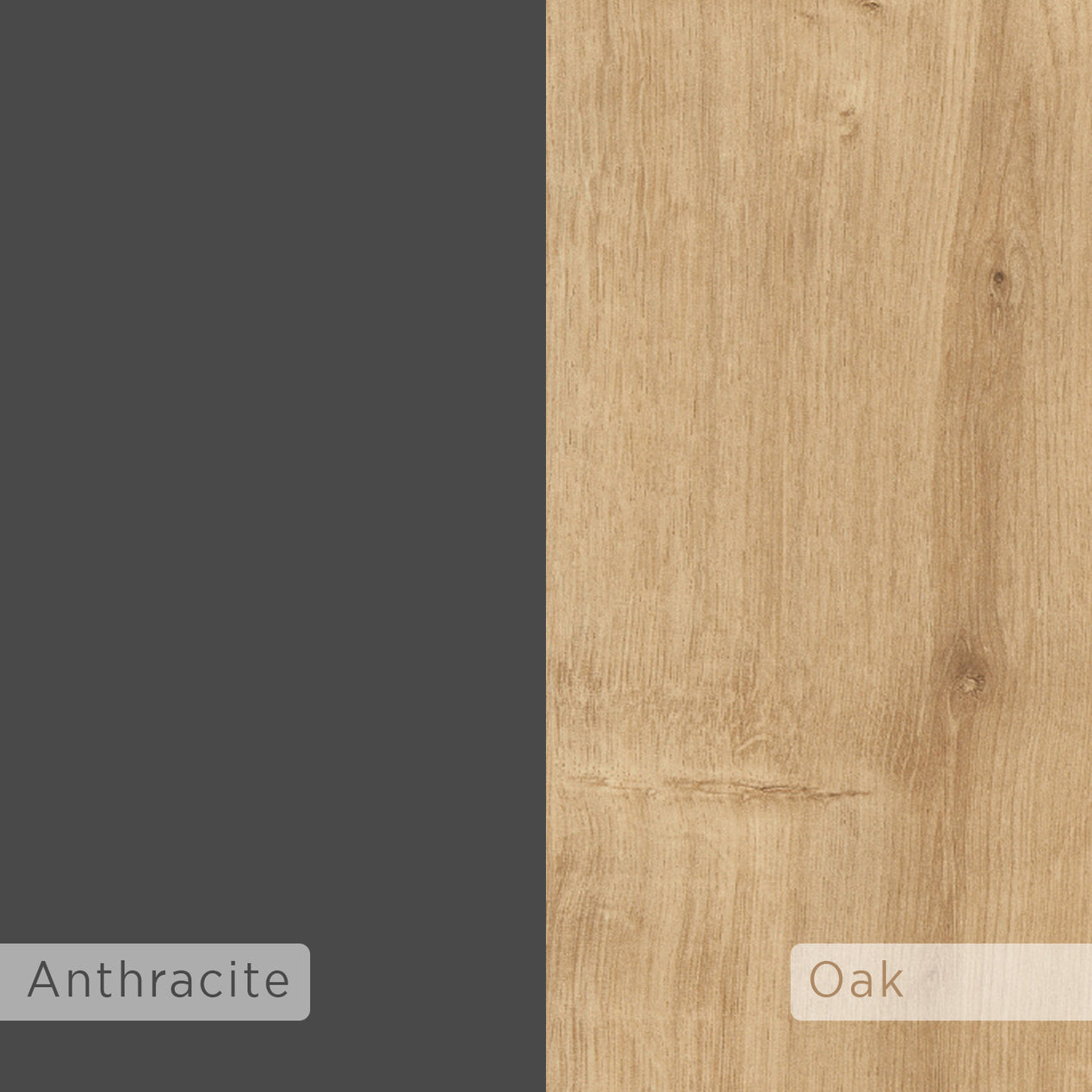 Norfolk Shoe Cabinet Oak Anthracite Grey
