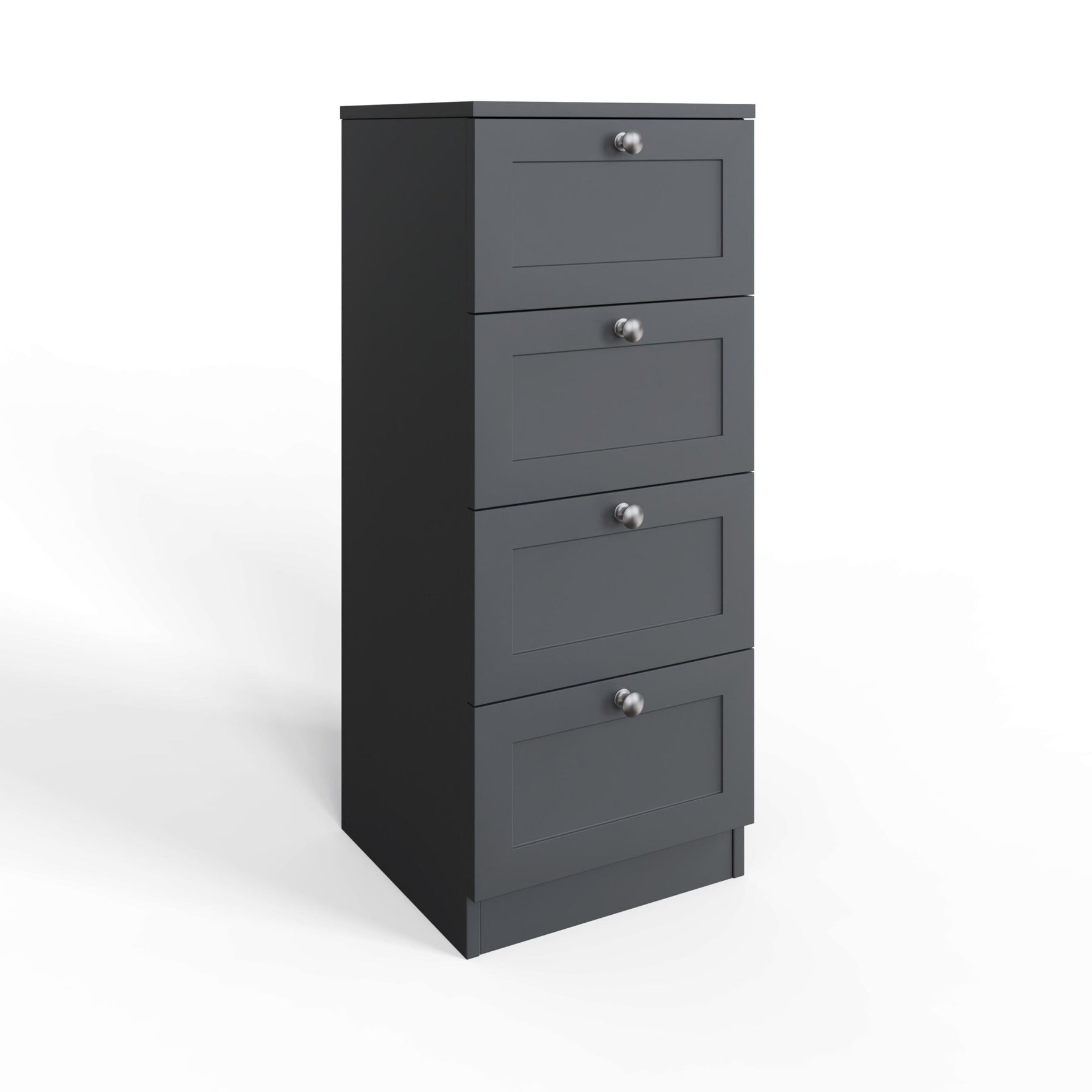 FWStyle Artus Shaker 4 Drawer Chest Of Drawers Matt Grey