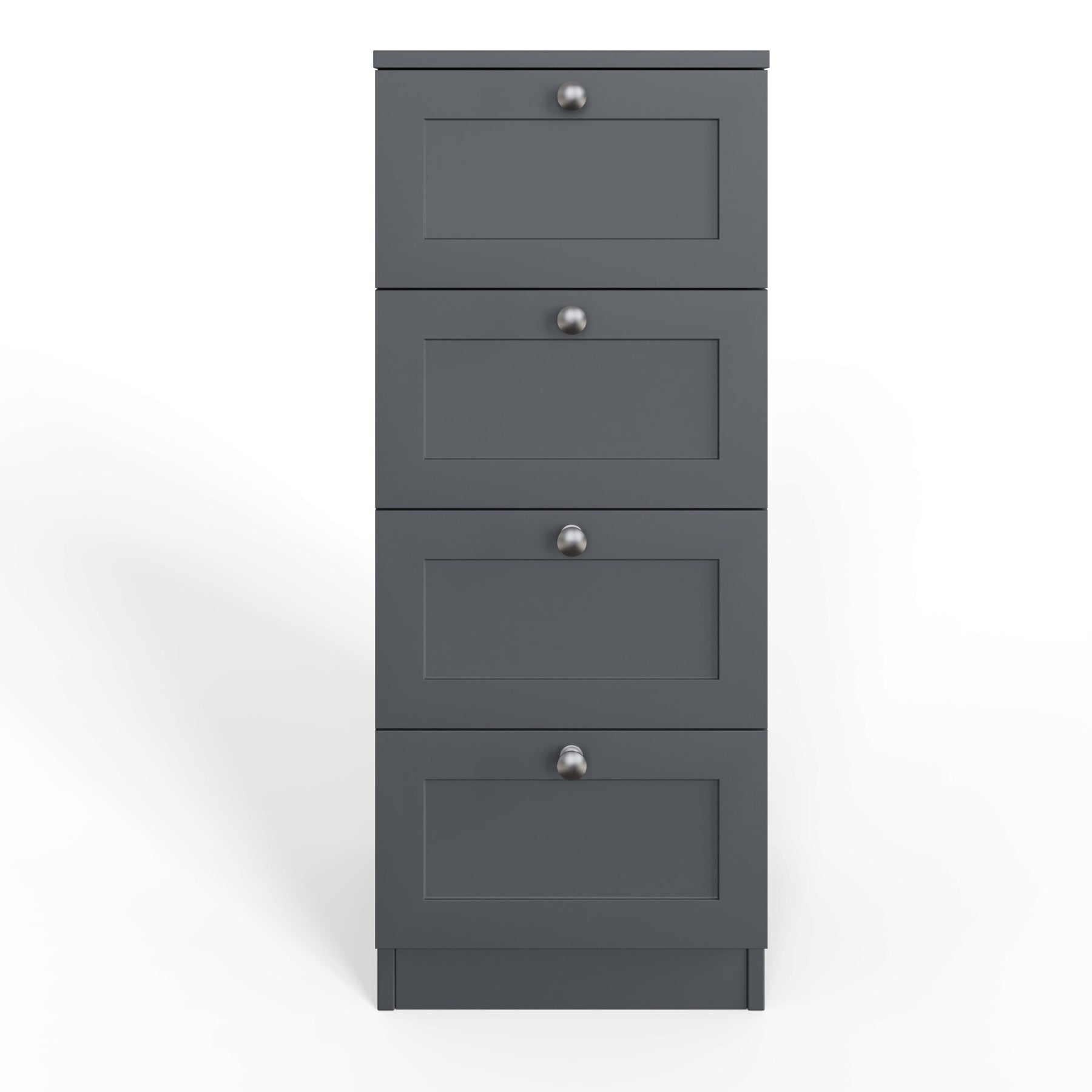 FWStyle Artus Shaker 4 Drawer Chest Of Drawers Matt Grey