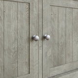 Bowood Large Straight Sideboard 4 Door Solid Wood Limewash