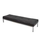 Artisan Modern Living Room Stool Black & Silver