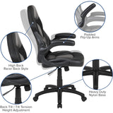X10 Black Faux Leather Racer Style Gaming Office Chair