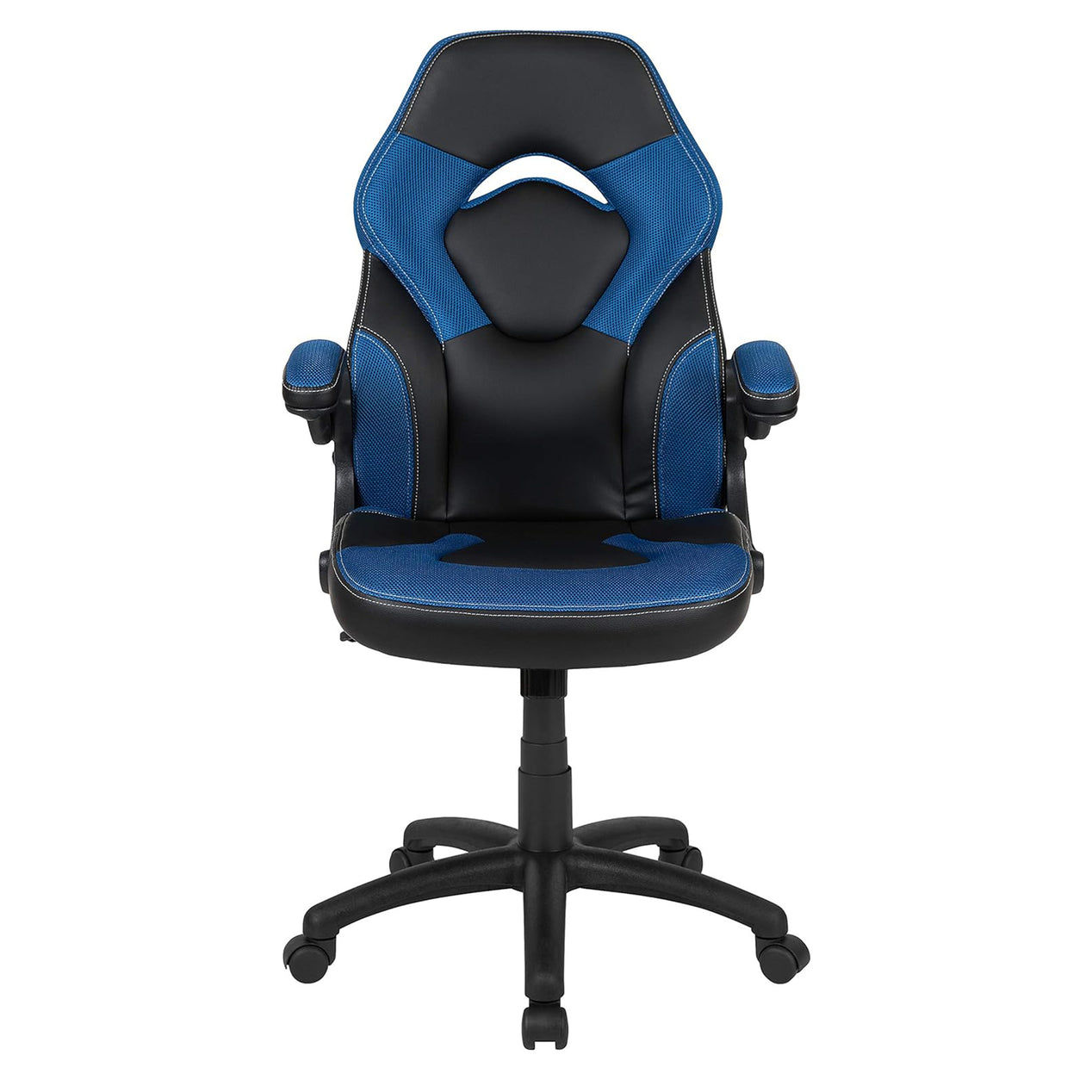 X10 Black & Blue Faux Leather Racer Style Gaming Office Chair