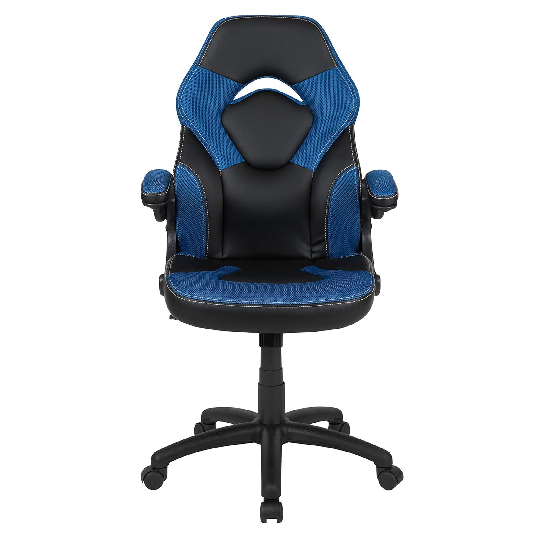 X10 Black & Blue Faux Leather Racer Style Gaming Office Chair