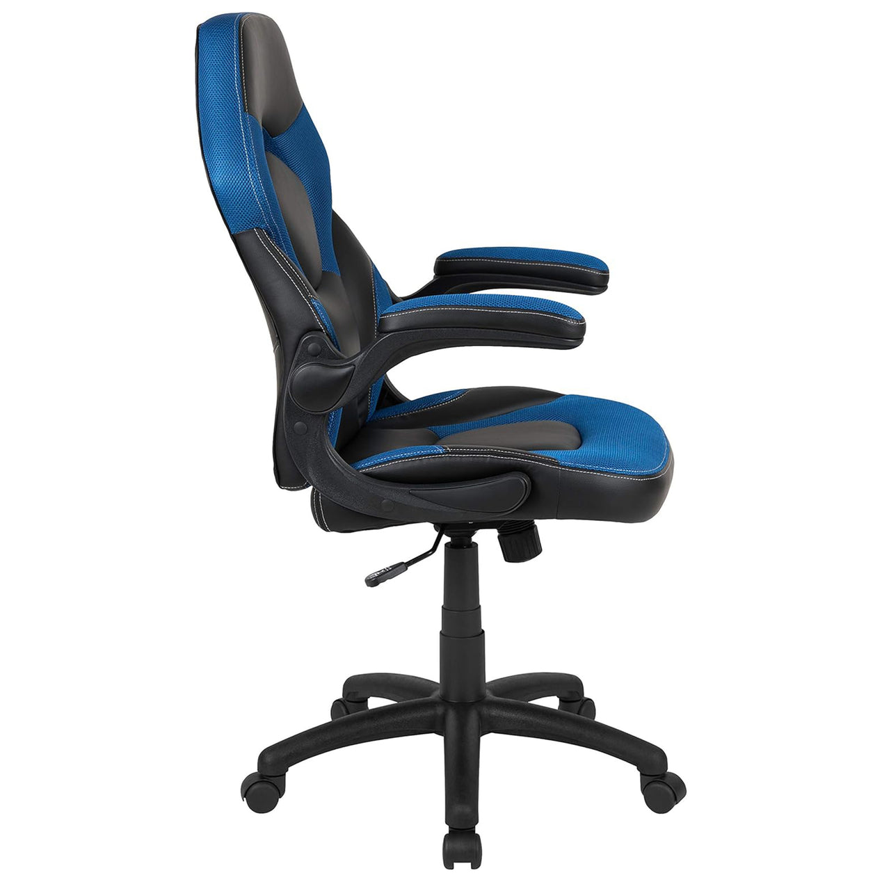 X10 Black & Blue Faux Leather Racer Style Gaming Office Chair