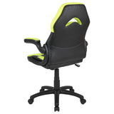 X10 Black & Green Faux Leather Racer Style Gaming Office Chair