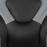 X10 Black & Grey Faux Leather Racer Style Gaming Office Chair
