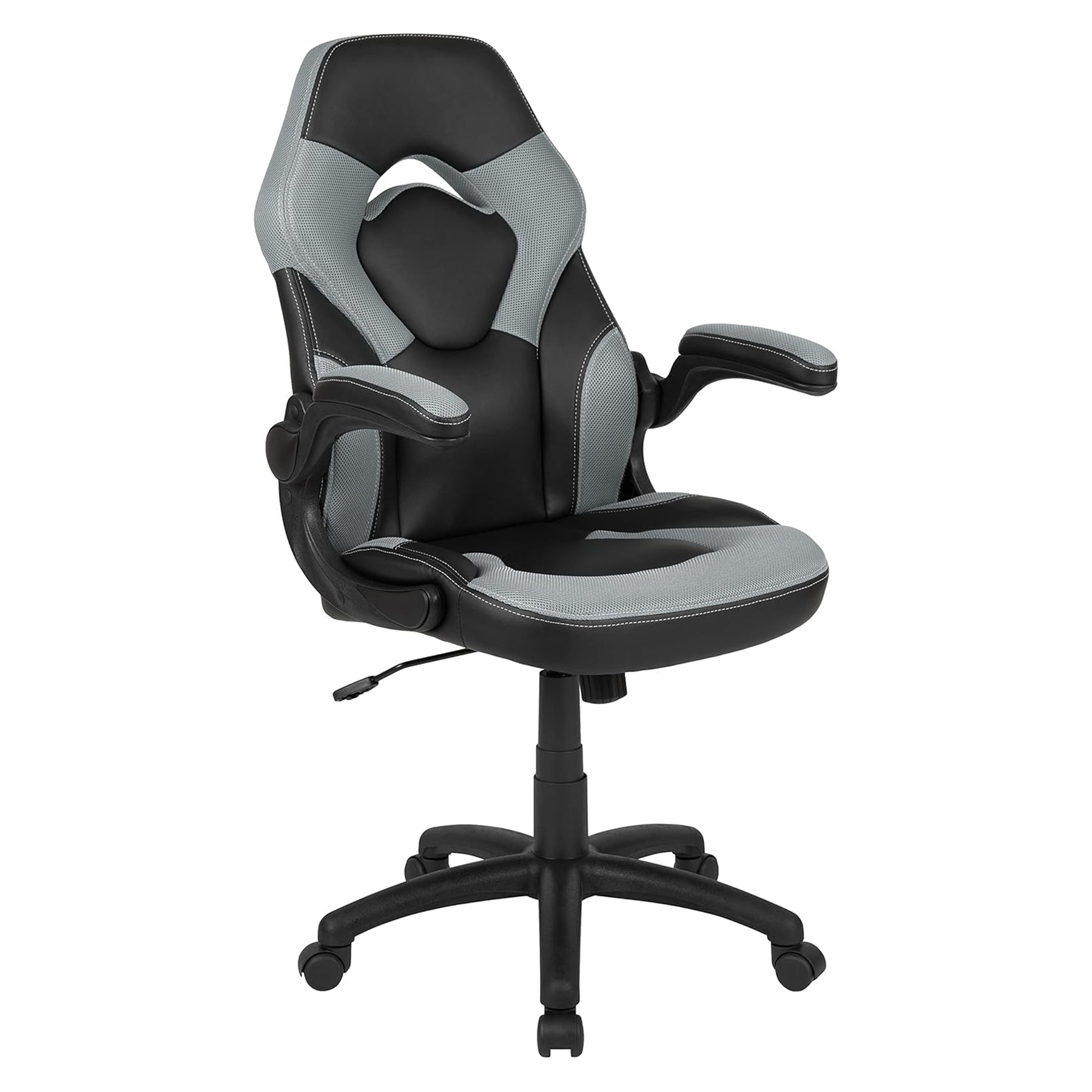 X10 Black & Grey Faux Leather Racer Style Gaming Office Chair