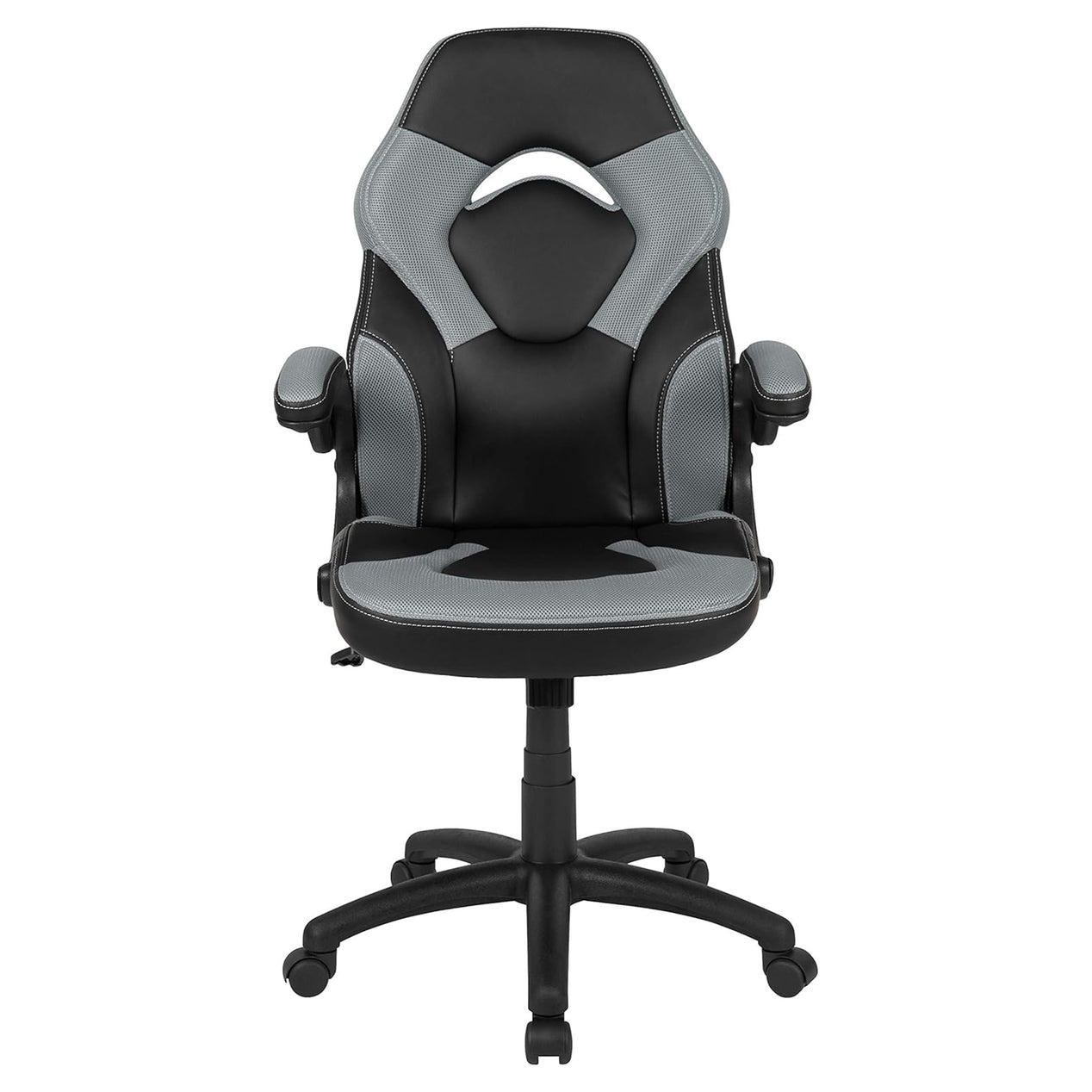 X10 Black & Grey Faux Leather Racer Style Gaming Office Chair