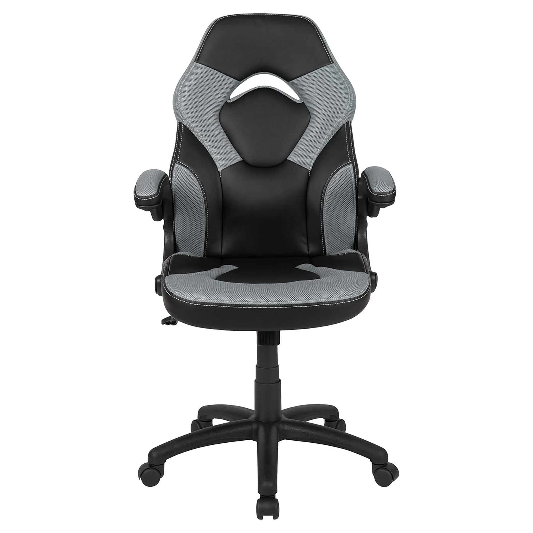 X10 Black & Grey Faux Leather Racer Style Gaming Office Chair