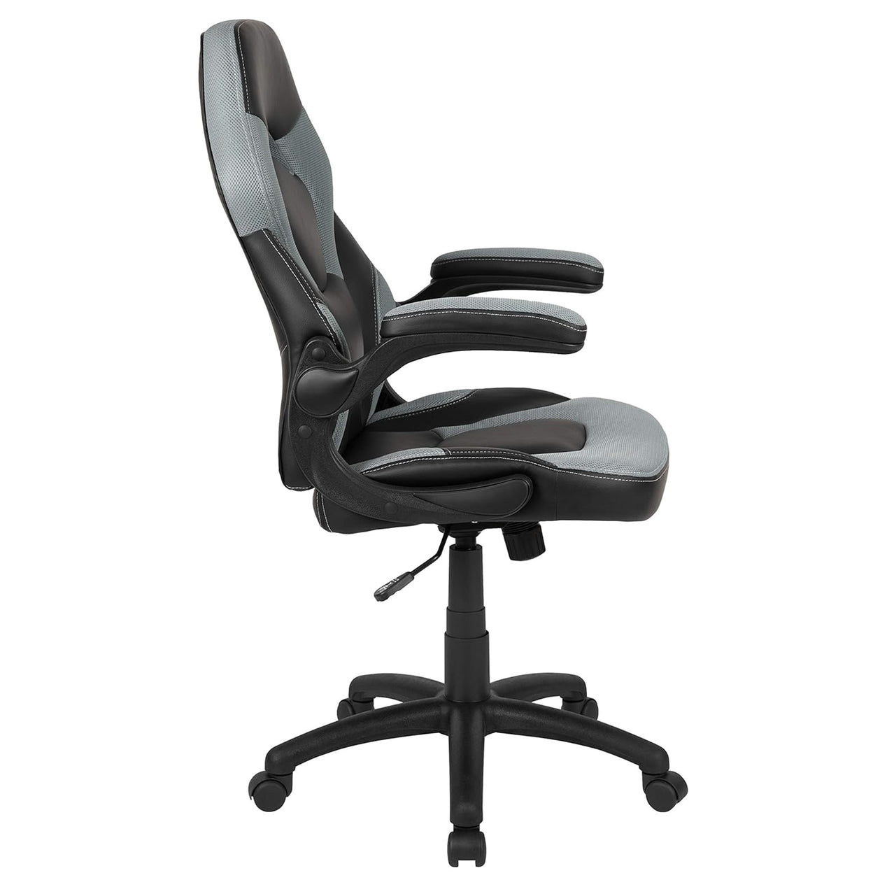 X10 Black & Grey Faux Leather Racer Style Gaming Office Chair