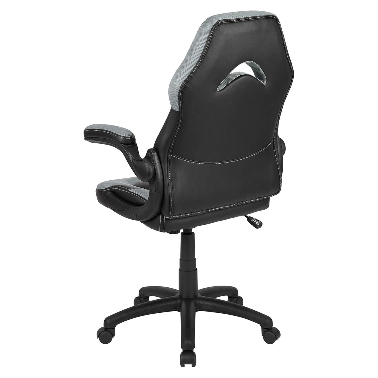 X10 Black & Grey Faux Leather Racer Style Gaming Office Chair