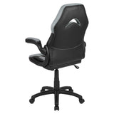 X10 Black & Grey Faux Leather Racer Style Gaming Office Chair