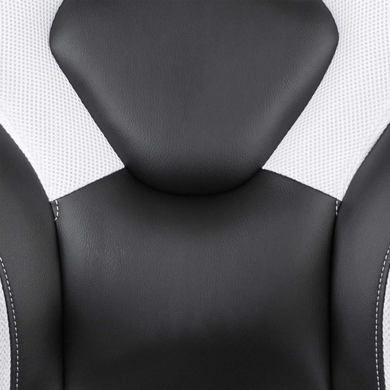 X10 Black & White Faux Leather Racer Style Gaming Office Chair