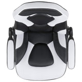 X10 Black & White Faux Leather Racer Style Gaming Office Chair
