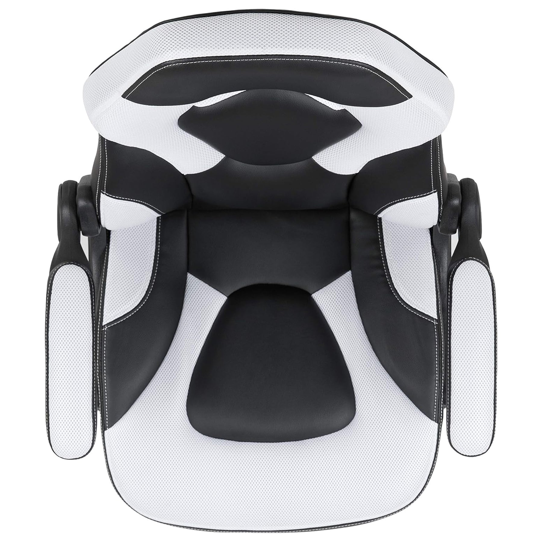 X10 Black & White Faux Leather Racer Style Gaming Office Chair