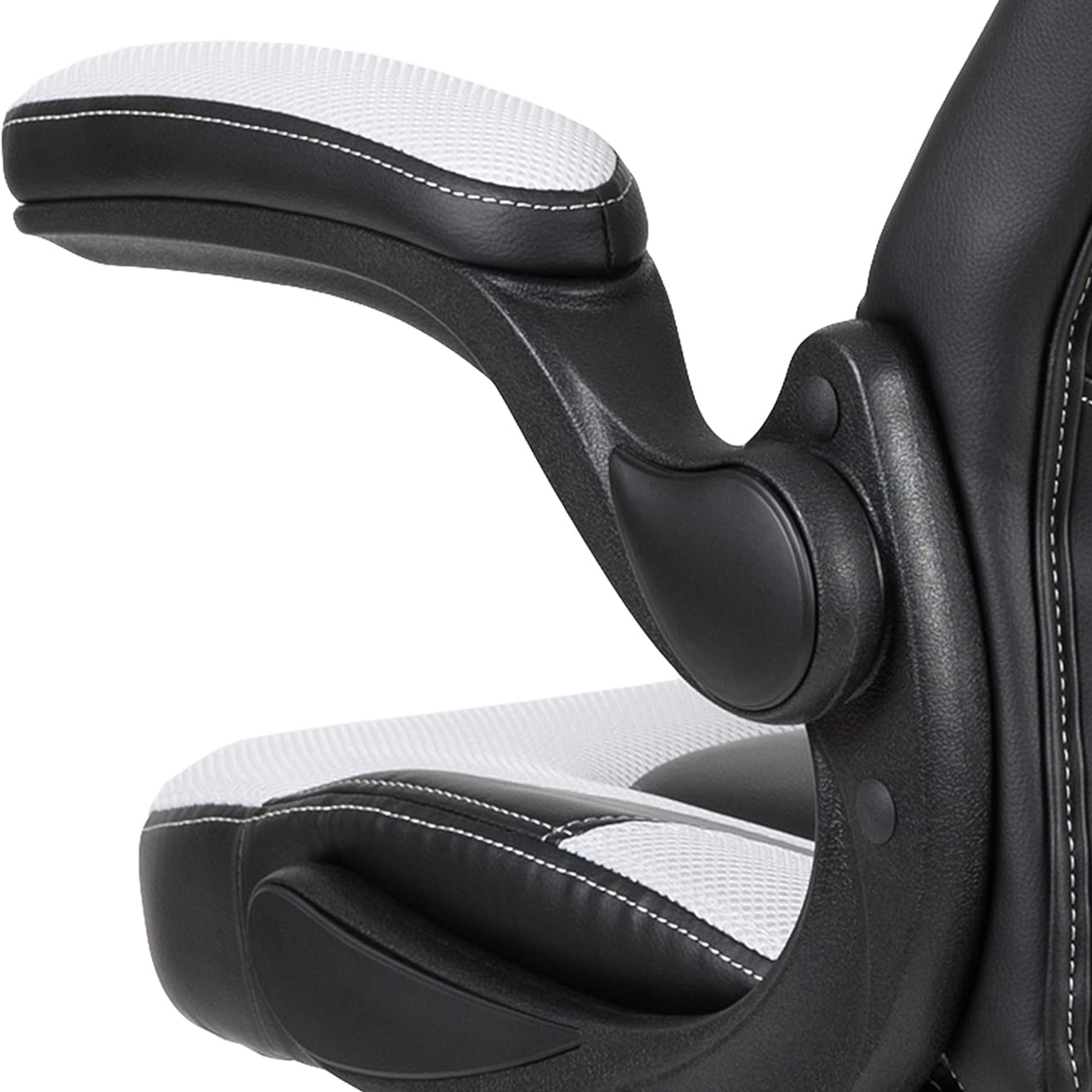 X10 Black & White Faux Leather Racer Style Gaming Office Chair
