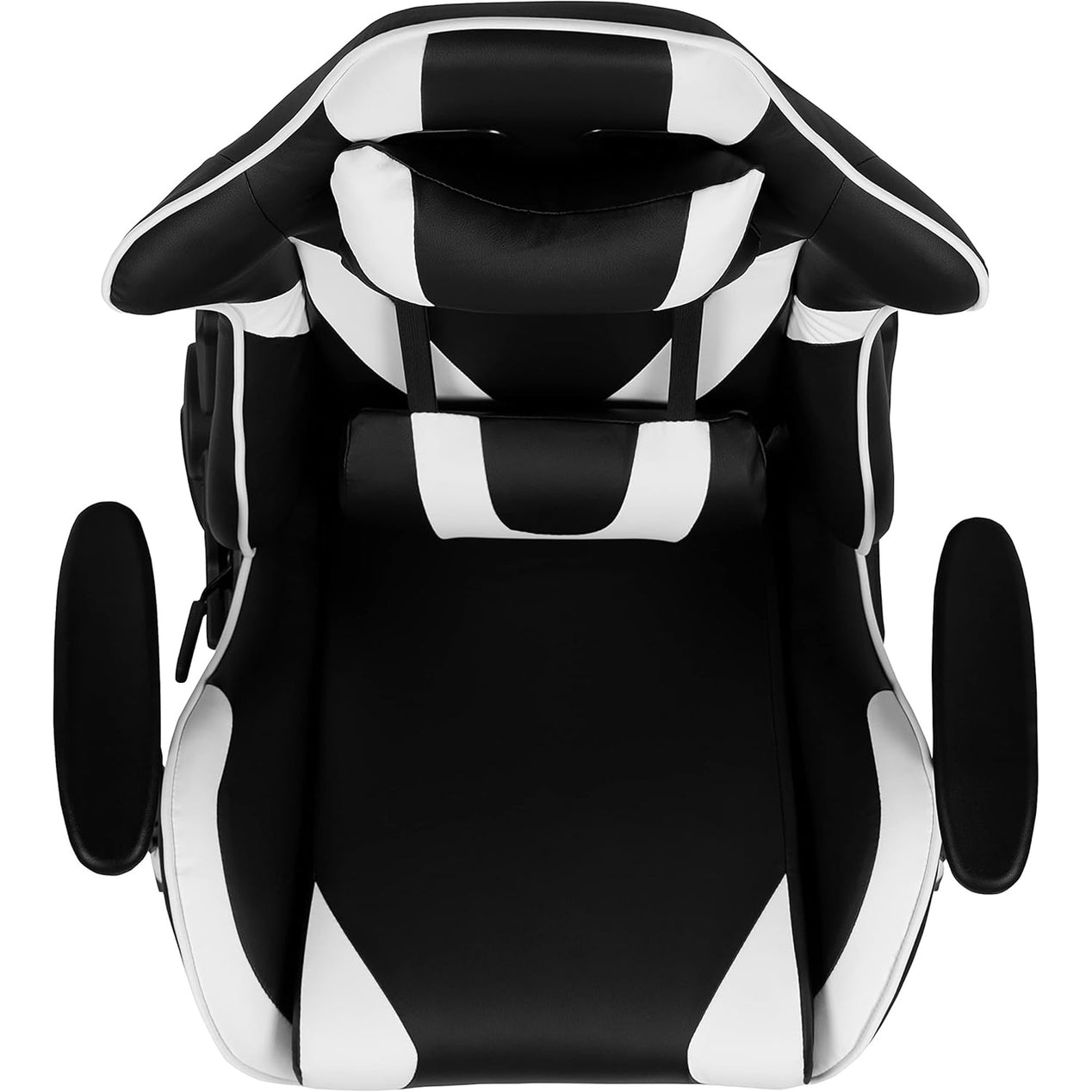 X20 Black & White Faux Leather Racer Style Gaming Office Chair