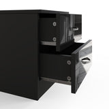Chilton Black Gloss 3 Piece Bedroom Furniture Set