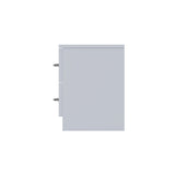 FWStyle Chilton 2 Drawer Bedside Cabinet - Grey Gloss Front