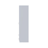 FWStyle Chilton Combination Wardrobe 2 Door 2 Drawer - Grey Gloss Front