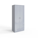 FWStyle Chilton 2 Door Wardrobe - Grey Gloss Front